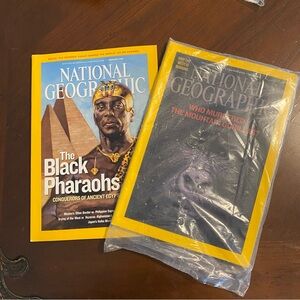National Geographic Yellow and Blue Magazine Collection